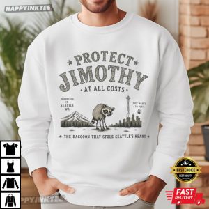 Protect Jimothy The Raccoon That Stole Seattle's Heart T Shirt (1)