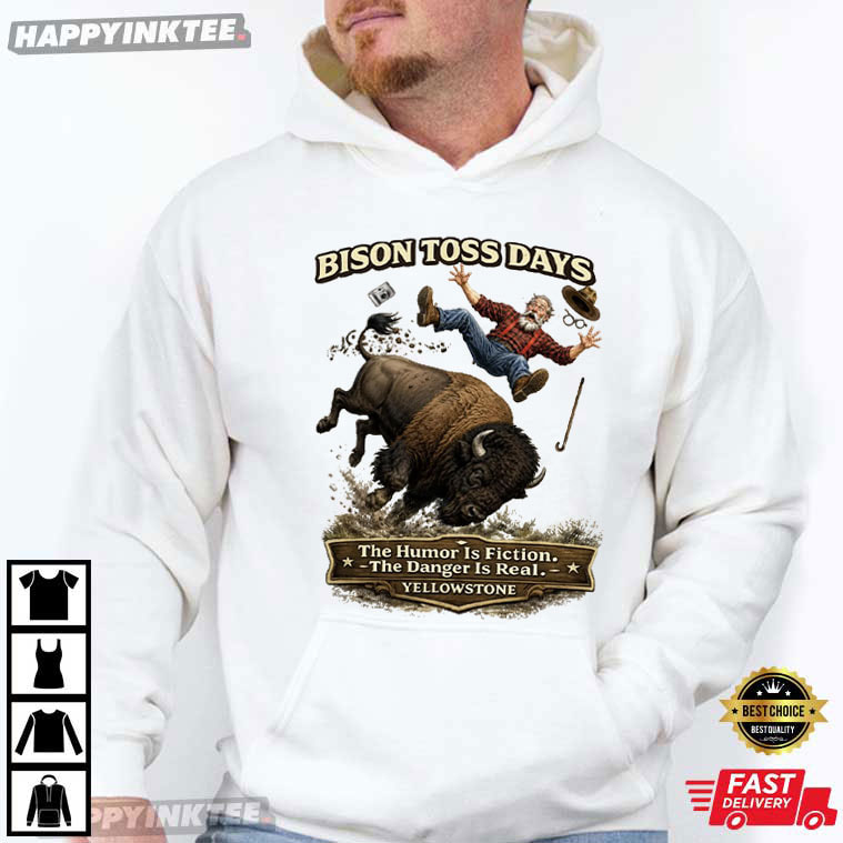 Bison Toss Days Yellowstone National Park T-Shirt Bison Toss Days Yellowstone National Park T-Shirt