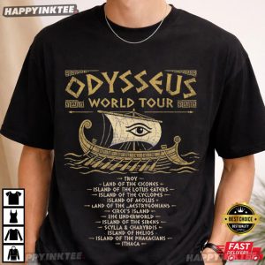 Odysseus World Tour Greek Mythology Gift The Odyssey T Shirt (1)