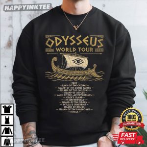 Odysseus World Tour Greek Mythology Gift The Odyssey T Shirt (2)