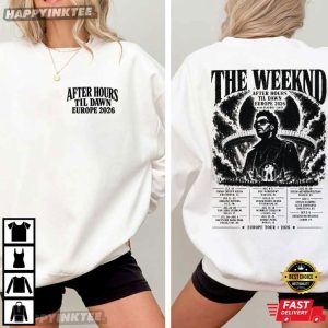 The Weeknd After Hours Til Dawn Europe Tour 2026 T Shirt (3)