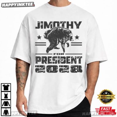 Jimothy For President 2028 Raccoon Meme T-Shirt