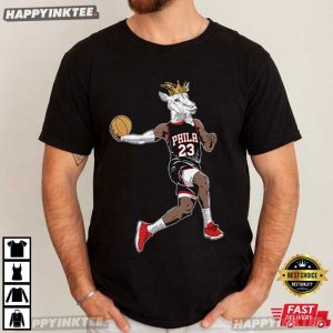 LeBron James GOAT Philadelphia 76ers Crown NBA T Shirt (4)