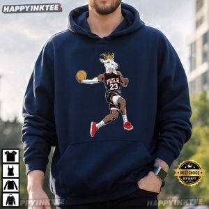 LeBron James GOAT Philadelphia 76ers Crown NBA T Shirt (2)