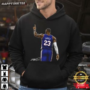 Lebron James Philadelphia 76ers Autograph T Shirt (4)