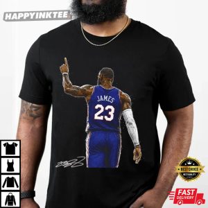 Lebron James Philadelphia 76ers Autograph T Shirt (1)