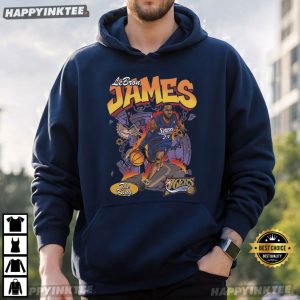 LeBron James The King Philadelphia 76ers Comic T Shirt (4)
