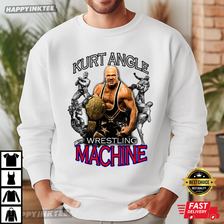 Kurt Angle Wrestling Machine WWE Legend T-Shirt Kurt Angle Wrestling Machine WWE Legend T-Shirt