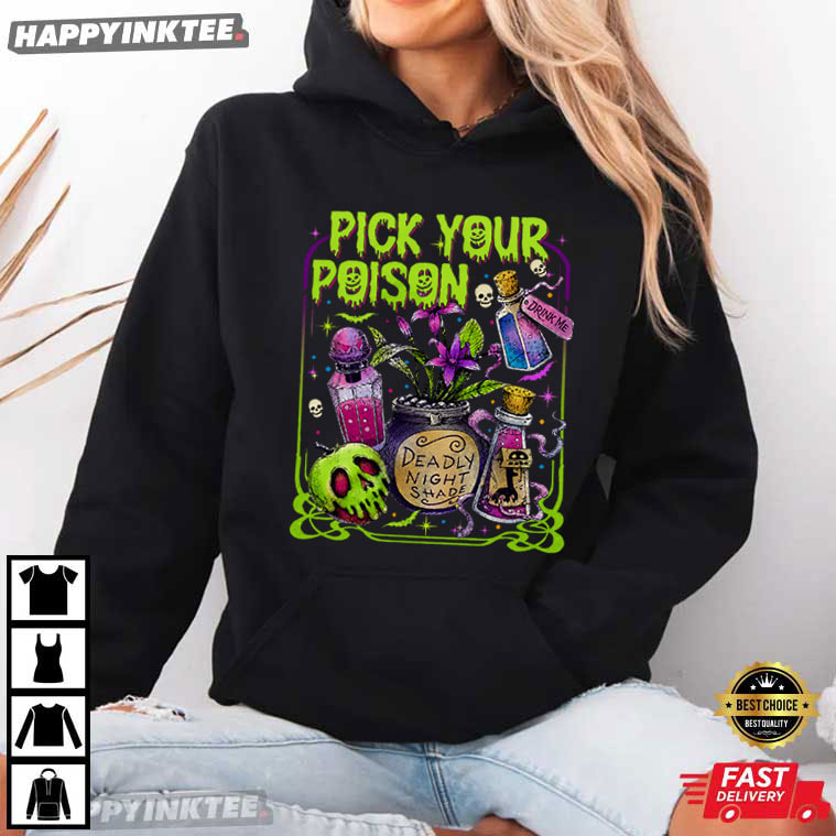 Pick Your Poison Princess Halloween T-Shirt Pick Your Poison Princess Halloween T-Shirt
