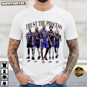 Trust The Process Embiid James Brown Maxey NBA Fan Gift T Shirt (4)