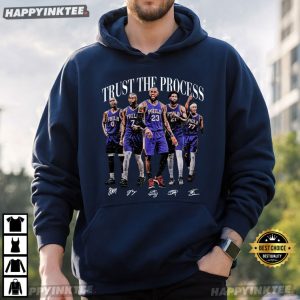 Trust The Process Embiid James Brown Maxey NBA Fan Gift T Shirt (2)