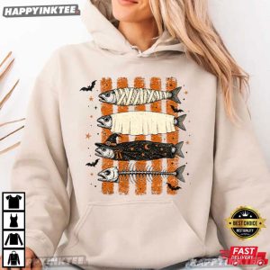 Spooky Fishing Funny Fisherman Gift Halloween T Shirt (2)