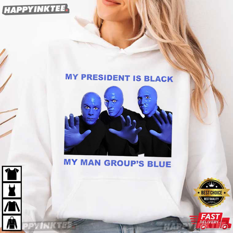 Young Jeezy My President Is Black My Man Group's Blue T-Shirt Young Jeezy My President Is Black My Man Group's Blue T-Shirt
