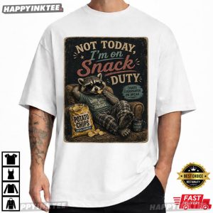 Not Today I'm On Snack Duty Raccoon Snack Time T Shirt (4)