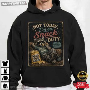 Not Today I'm On Snack Duty Raccoon Snack Time T Shirt (2)