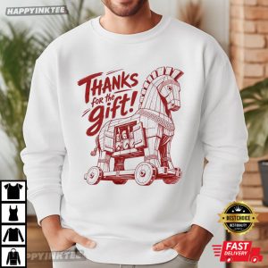 Trojan Horse Thanks For The Gift Funny Odyssey Movie T Shirt (1)