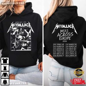 Metallica M72 Across Europe Tour Dates 2026 T Shirt (4)