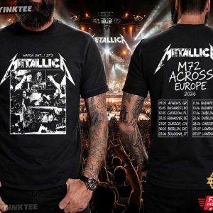 Metallica M72 Across Europe Tour Dates 2026 T Shirt (2)