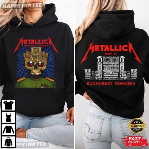 Metallica M72 World Tour Bucharest Romania Heavy Metal Concert T Shirt (1)