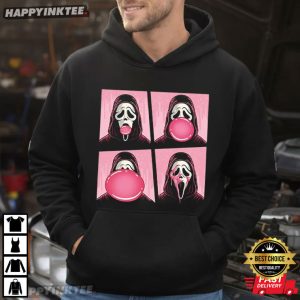 Ghost Face Scream Bubble Gum Horror Halloween Gift T Shirt (4)