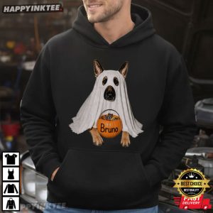 Ghost German Shepherd Candy Halloween Custom Name T Shirt (3)