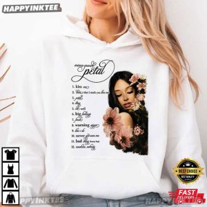 Ariana Grande Petal Tracklist Pink Floral Pop Album T Shirt (4)