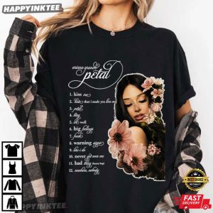Ariana Grande Petal Tracklist Pink Floral Pop Album T Shirt (1)