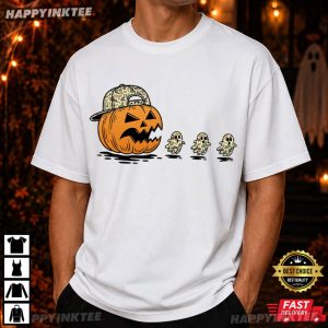 Pac man Pumpkin Camo Ghost Spooky Season Halloween T Shirt (3)