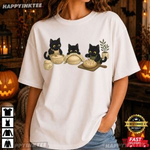 Kitty Sourdough Cute Black Cat Halloween Fall Gift T Shirt (4)