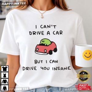 I Can't Drive A Car Meme Funny Frog T Shirt (4)