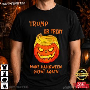 Trump Or Treat Make Halloween Great Again Pumpkin T Shirt (3)