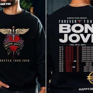 Bon Jovi Forever Tour 2026 Rock Band Merch T Shirt (2)