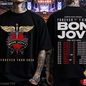 Bon Jovi Forever Tour 2026 Rock Band Merch T Shirt (3)