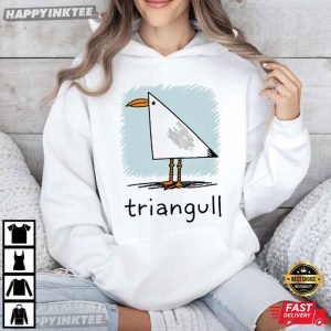 Triangull Seagull Cute Triangle Seagull Whimsical Bird T Shirt (4)