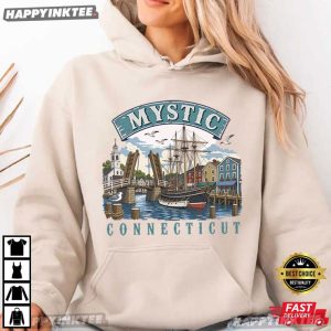 Mystic Connecticut Seaport New England Vacation Gift Travel T Shirt (4)