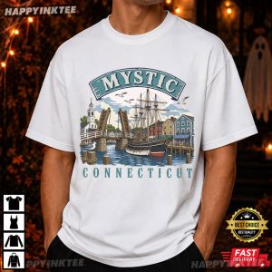 Mystic Connecticut Seaport New England Vacation Gift Travel T Shirt (3)