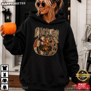 Halloweentown EST 1998 Pumpkin Not Real Patchwork T Shirt (2)
