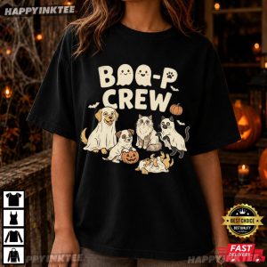 Bo P Crew Cute Ghost Dog And Cat Halloween Pet Lover Gift T Shirt (1)