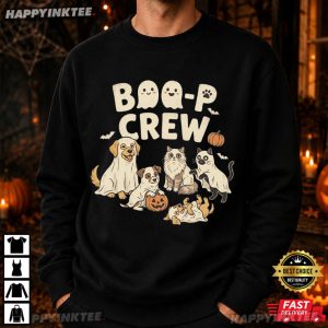 Bo P Crew Cute Ghost Dog And Cat Halloween Pet Lover Gift T Shirt (3)