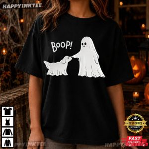 Boo p Ghost Dog Funny Halloween Gift T Shirt (4)