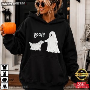 Boo p Ghost Dog Funny Halloween Gift T Shirt (2)