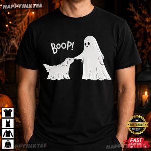Boo p Ghost Dog Funny Halloween Gift T Shirt (3)