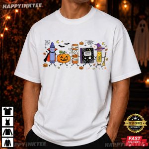 Back To School Cute Halloween Teacher Gift T Shirt (4)