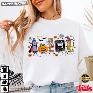Back To School Cute Halloween Teacher Gift T Shirt (1)