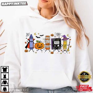 Back To School Cute Halloween Teacher Gift T Shirt (2)