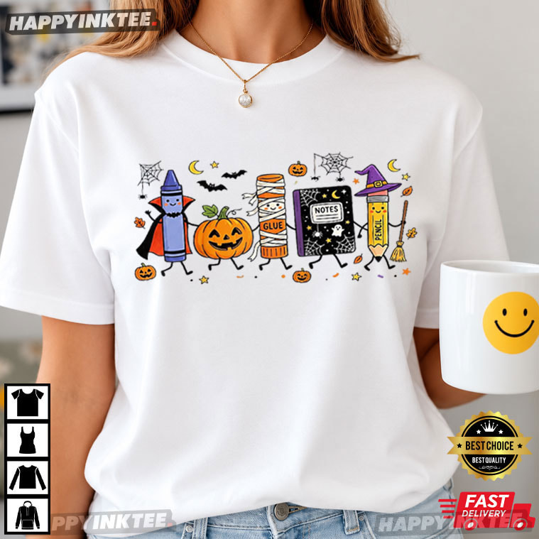 Back To School Cute Halloween Teacher Gift T-Shirt Back To School Cute Halloween Teacher Gift T-Shirt