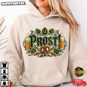 Prost Oktoberfest Bavarian German Party Germany Beer Lover Gift T Shirt (4)