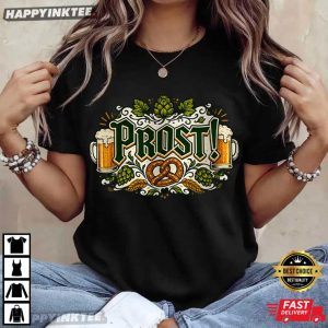 Prost Oktoberfest Bavarian German Party Germany Beer Lover Gift T Shirt (2)