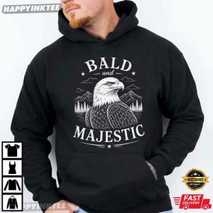 Bald And Majestic Funny American Bald Eagle T Shirt (2)