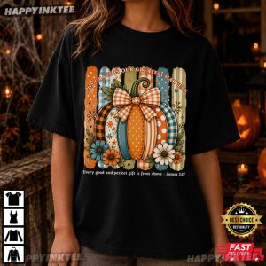 His Grace Is Our Greatest Harvest James 117 Bible Verse Christian Fall T Shirt (4)